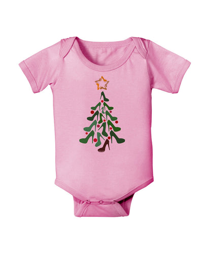 High Heels Shoes Christmas Tree Baby Romper Bodysuit-Baby Romper-TooLoud-Light-Pink-06-Months-Davson Sales