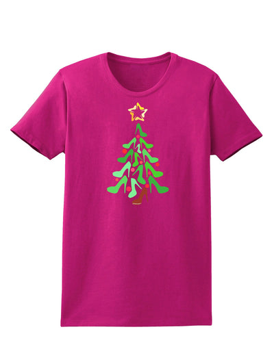 High Heels Shoes Christmas Tree Womens Dark T-Shirt-TooLoud-Hot-Pink-Small-Davson Sales