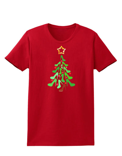 High Heels Shoes Christmas Tree Womens Dark T-Shirt-TooLoud-Red-X-Small-Davson Sales