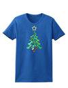High Heels Shoes Christmas Tree Womens Dark T-Shirt-TooLoud-Royal-Blue-X-Small-Davson Sales