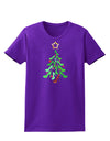 High Heels Shoes Christmas Tree Womens Dark T-Shirt-TooLoud-Purple-X-Small-Davson Sales