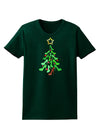 High Heels Shoes Christmas Tree Womens Dark T-Shirt-TooLoud-Forest-Green-Small-Davson Sales