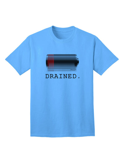 High-Performance Battery Drained Adult T-Shirt for Tech Enthusiasts-Mens T-shirts-TooLoud-Aquatic-Blue-Small-Davson Sales