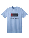 High-Performance Battery Drained Adult T-Shirt for Tech Enthusiasts-Mens T-shirts-TooLoud-Light-Blue-Small-Davson Sales