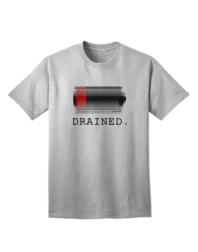 High-Performance Battery Drained Adult T-Shirt for Tech Enthusiasts-Mens T-shirts-TooLoud-AshGray-Small-Davson Sales