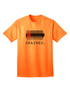 High-Performance Battery Drained Adult T-Shirt for Tech Enthusiasts-Mens T-shirts-TooLoud-Neon-Orange-Small-Davson Sales