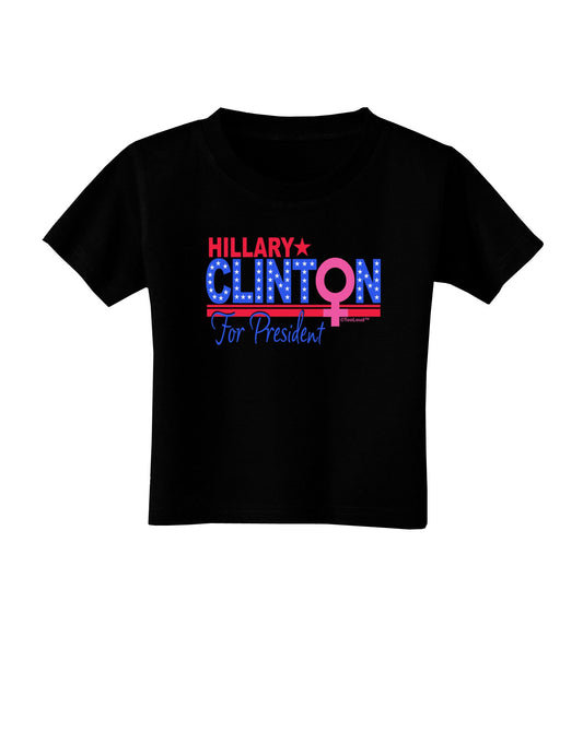 Hillary Female Symbol Toddler T-Shirt Dark-Toddler T-Shirt-TooLoud-Black-2T-Davson Sales