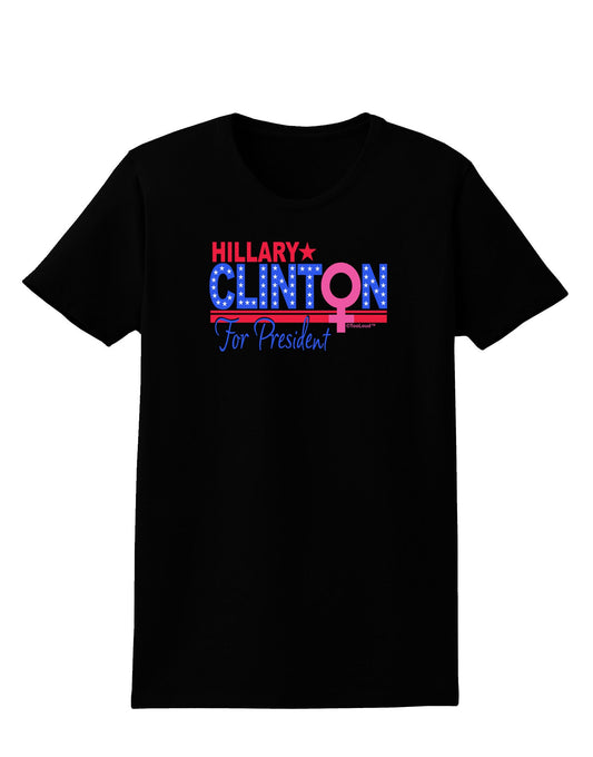Hillary Female Symbol Womens Dark T-Shirt-TooLoud-Black-X-Small-Davson Sales