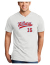 Hillary Jersey 16 Adult V-Neck T-shirt-Mens V-Neck T-Shirt-TooLoud-White-Small-Davson Sales