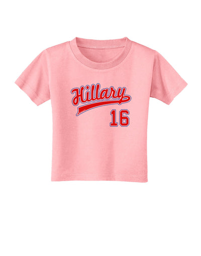 Hillary Jersey 16 Toddler T-Shirt-Toddler T-Shirt-TooLoud-Candy-Pink-2T-Davson Sales