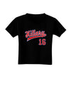 Hillary Jersey 16 Toddler T-Shirt Dark-Toddler T-Shirt-TooLoud-Black-2T-Davson Sales