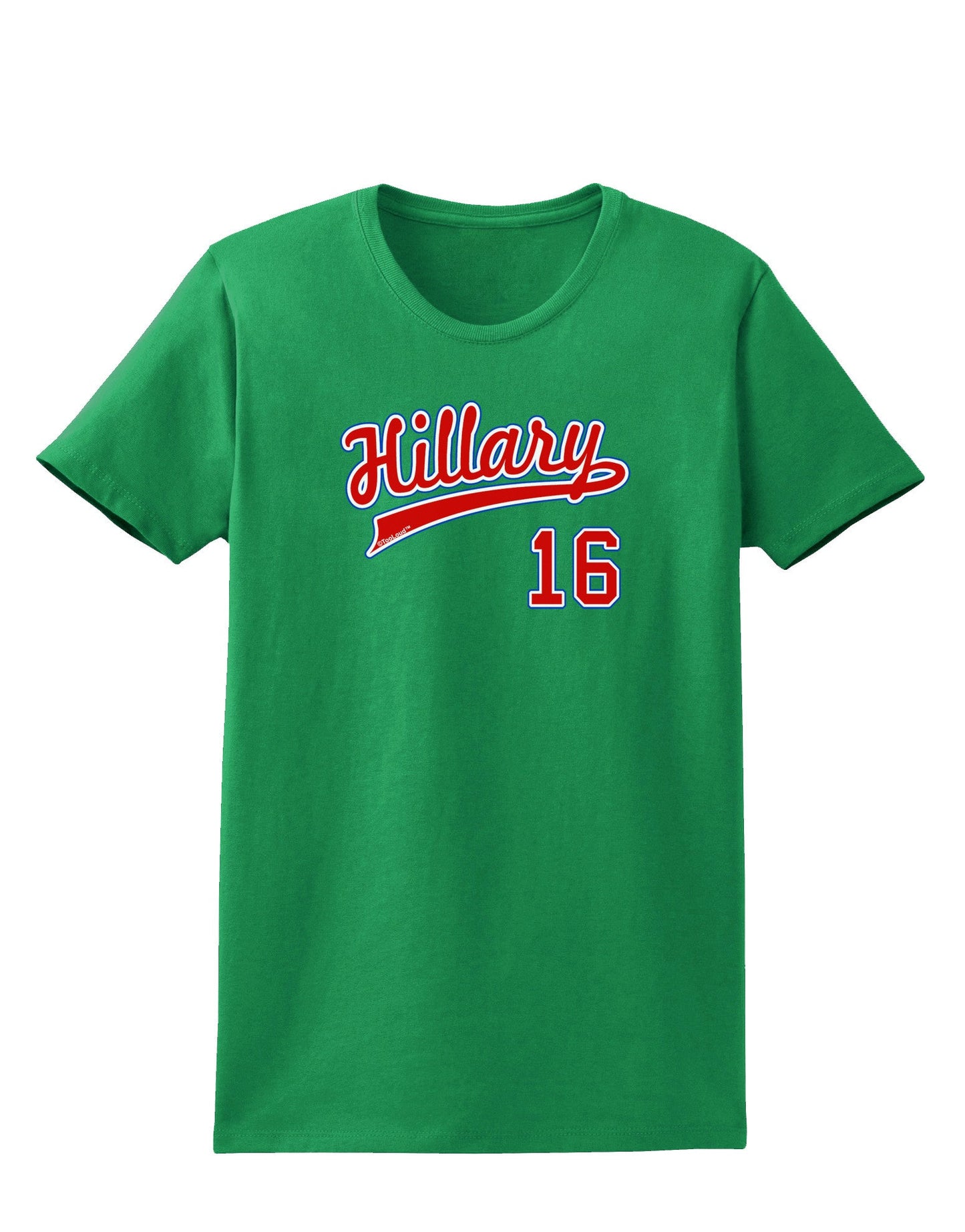 Hillary Jersey 16 Womens Dark T-Shirt-TooLoud-Kelly-Green-X-Small-Davson Sales