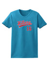 Hillary Jersey 16 Womens Dark T-Shirt-TooLoud-Turquoise-X-Small-Davson Sales