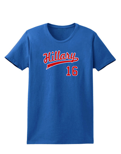 Hillary Jersey 16 Womens Dark T-Shirt-TooLoud-Royal-Blue-X-Small-Davson Sales