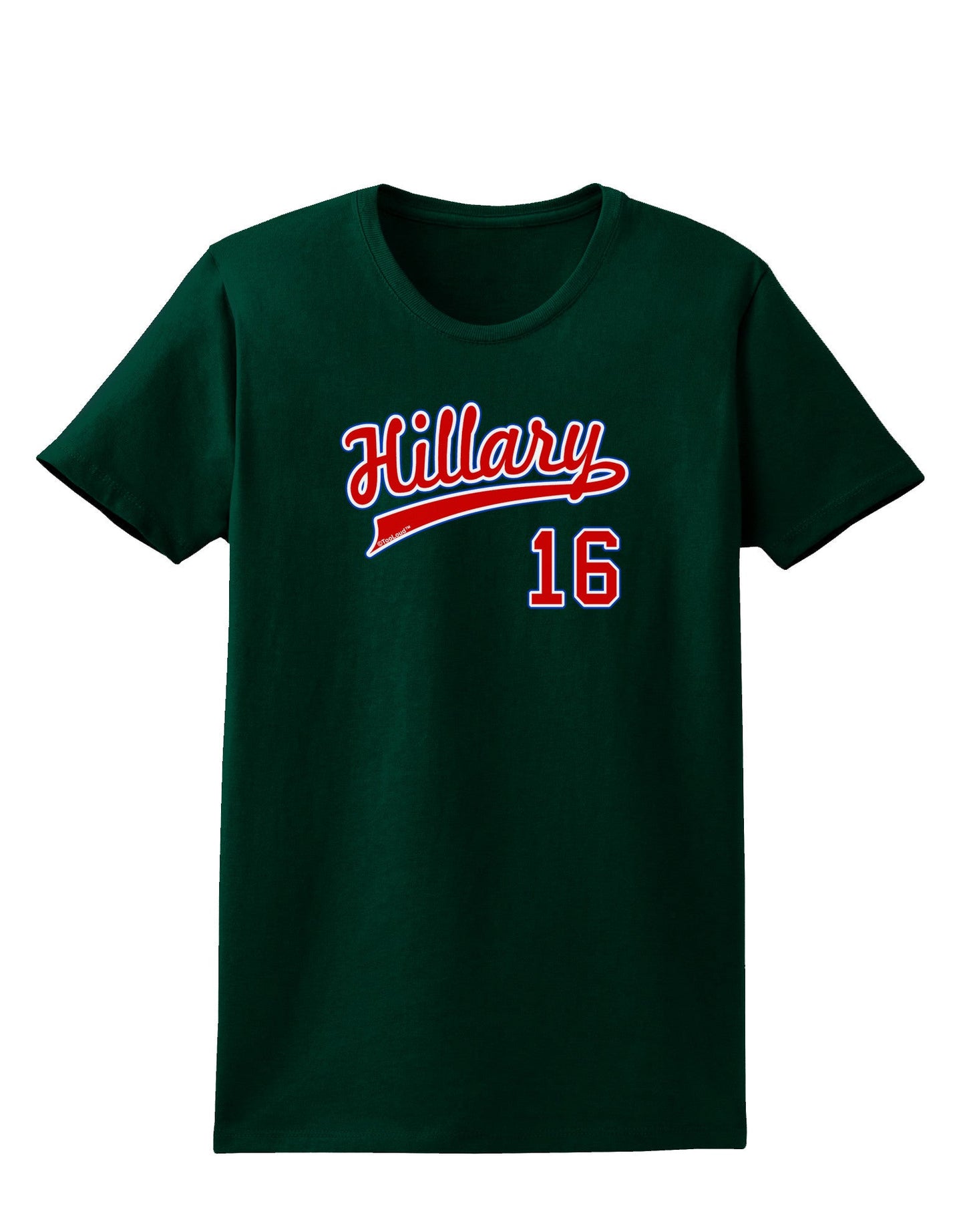 Hillary Jersey 16 Womens Dark T-Shirt-TooLoud-Forest-Green-Small-Davson Sales