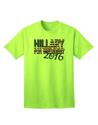 Hillary for President Flag Adult T-Shirt-Mens T-Shirt-TooLoud-Neon-Green-Small-Davson Sales