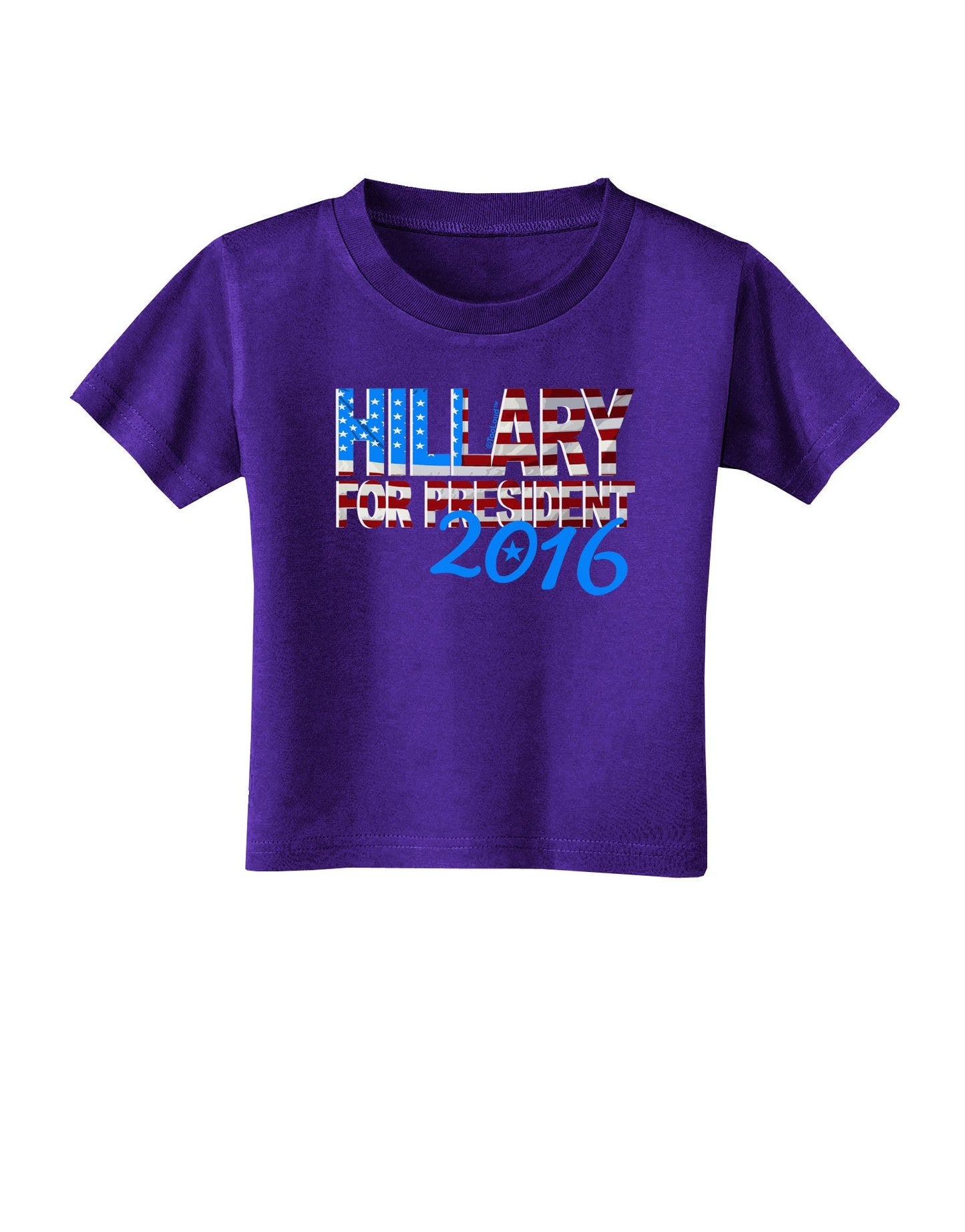 Hillary for President Flag Toddler T-Shirt Dark-Toddler T-Shirt-TooLoud-Purple-2T-Davson Sales