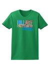 Hillary for President Flag Womens Dark T-Shirt-TooLoud-Kelly-Green-X-Small-Davson Sales