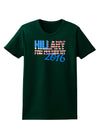 Hillary for President Flag Womens Dark T-Shirt-TooLoud-Forest-Green-Small-Davson Sales