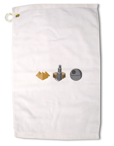 History of Architecture Funny Sci-fi Premium Cotton Golf Towel - 16 x 25 inch by TooLoud-Golf Towel-TooLoud-16x25"-Davson Sales