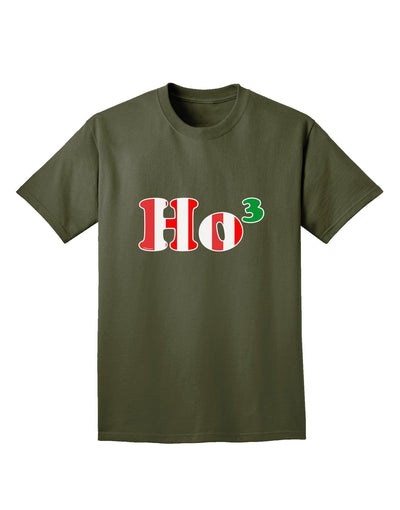 Ho Ho Ho Math Christmas Adult Dark T-Shirt-Mens T-Shirt-TooLoud-Military-Green-Small-Davson Sales