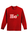 Ho Ho Ho Math Christmas Adult Long Sleeve Dark T-Shirt-TooLoud-Red-Small-Davson Sales