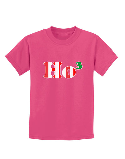 Ho Ho Ho Math Christmas Childrens Dark T-Shirt-Childrens T-Shirt-TooLoud-Sangria-X-Small-Davson Sales