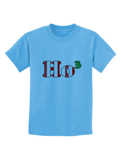 Ho Ho Ho Math Christmas Childrens T-Shirt-Childrens T-Shirt-TooLoud-Aquatic-Blue-X-Small-Davson Sales