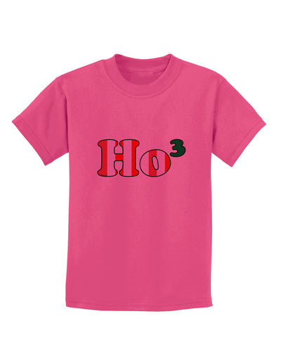 Ho Ho Ho Math Christmas Childrens T-Shirt-Childrens T-Shirt-TooLoud-Sangria-X-Small-Davson Sales