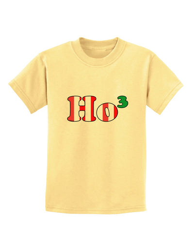 Ho Ho Ho Math Christmas Childrens T-Shirt-Childrens T-Shirt-TooLoud-Daffodil-Yellow-X-Small-Davson Sales