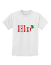 Ho Ho Ho Math Christmas Childrens T-Shirt-Childrens T-Shirt-TooLoud-White-X-Small-Davson Sales