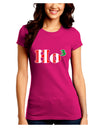 Ho Ho Ho Math Christmas Juniors Crew Dark T-Shirt-T-Shirts Juniors Tops-TooLoud-Hot-Pink-Juniors Fitted Small-Davson Sales