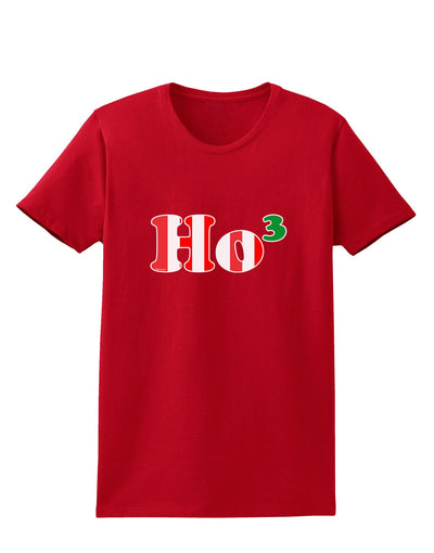Ho Ho Ho Math Christmas Womens Dark T-Shirt-TooLoud-Red-X-Small-Davson Sales