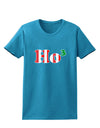Ho Ho Ho Math Christmas Womens Dark T-Shirt-TooLoud-Turquoise-X-Small-Davson Sales