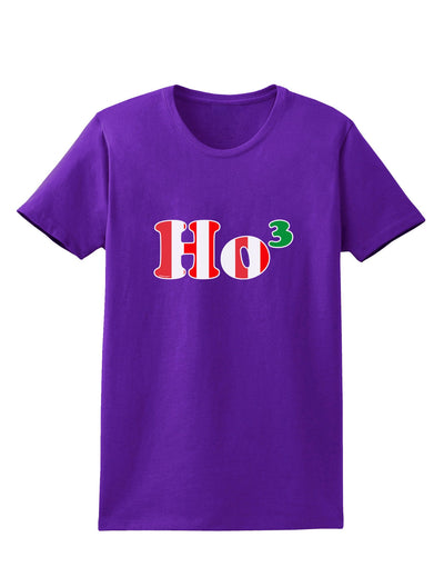 Ho Ho Ho Math Christmas Womens Dark T-Shirt-TooLoud-Purple-X-Small-Davson Sales