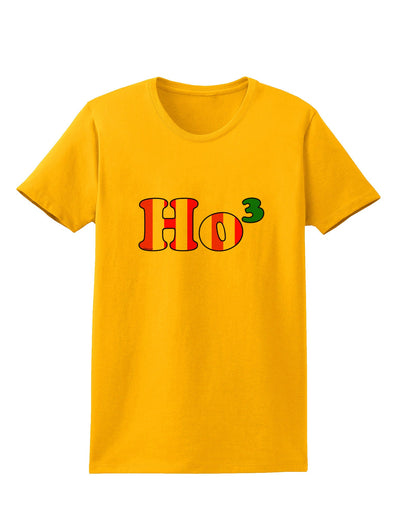Ho Ho Ho Math Christmas Womens T-Shirt-Womens T-Shirt-TooLoud-Gold-X-Small-Davson Sales