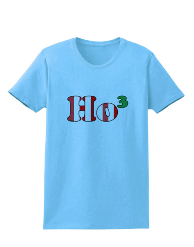Ho Ho Ho Math Christmas Womens T-Shirt-Womens T-Shirt-TooLoud-Aquatic-Blue-X-Small-Davson Sales