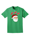 Ho Ho Ho Santa Claus Face Faux Applique Adult Dark T-Shirt-Mens T-Shirt-TooLoud-Kelly-Green-Small-Davson Sales