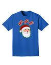 Ho Ho Ho Santa Claus Face Faux Applique Adult Dark T-Shirt-Mens T-Shirt-TooLoud-Royal-Blue-Small-Davson Sales