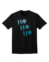 Ho Ho Ho Snowflakes Adult Dark T-Shirt-Mens T-Shirt-TooLoud-Black-Small-Davson Sales