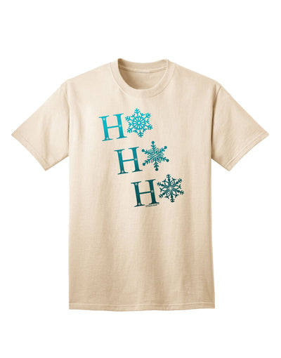 Ho Ho Ho Snowflakes Adult T-Shirt-Mens T-Shirt-TooLoud-Natural-Small-Davson Sales