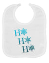 Ho Ho Ho Snowflakes Baby Bib