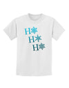 Ho Ho Ho Snowflakes Childrens T-Shirt-Childrens T-Shirt-TooLoud-White-X-Small-Davson Sales