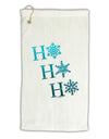 Ho Ho Ho Snowflakes Micro Terry Gromet Golf Towel 16 x 25 inch-Golf Towel-TooLoud-White-Davson Sales