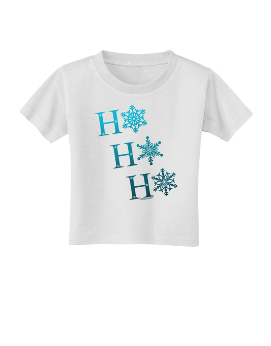 Ho Ho Ho Snowflakes Toddler T-Shirt-Toddler T-Shirt-TooLoud-White-2T-Davson Sales