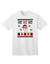 Ho Ho Ho Ugly Christmas Sweater Adult T-Shirt-Mens T-Shirt-TooLoud-White-Small-Davson Sales