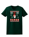 Ho Ho Ho Ugly Christmas Sweater Womens Dark T-Shirt-TooLoud-Forest-Green-Small-Davson Sales
