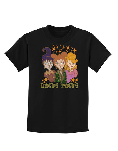 Hocus Pocus Witches Childrens T-Shirt-Childrens T-Shirt-TooLoud-Black-X-Small-Davson Sales