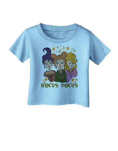 Hocus Pocus Witches Infant T-Shirt-Infant T-Shirt-TooLoud-Aquatic-Blue-06-Months-Davson Sales