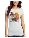 Hocus Pocus Witches Juniors Petite T-Shirt-Womens T-Shirt-TooLoud-White-Juniors Fitted X-Small-Davson Sales